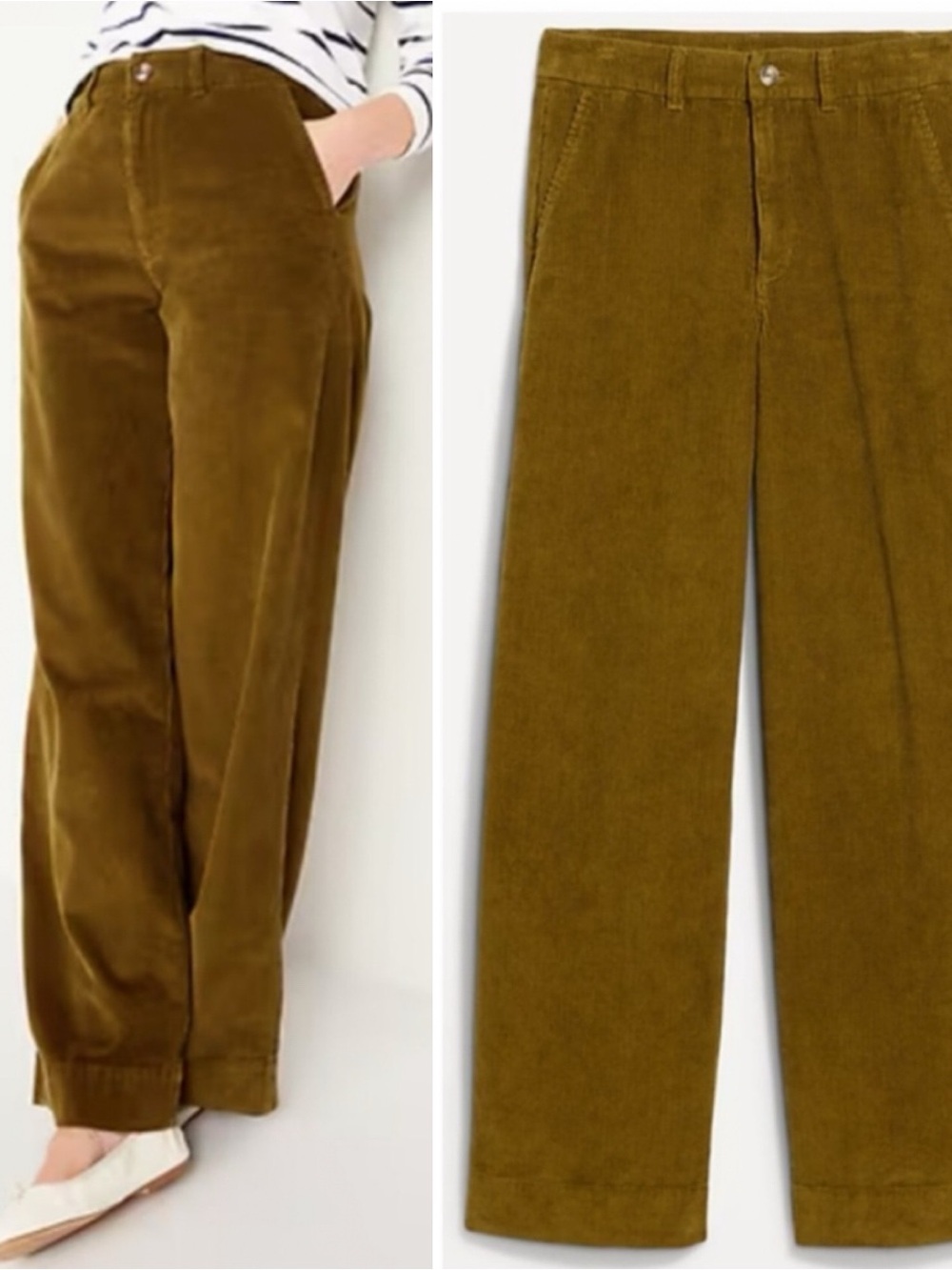 Old Navy High Rise Wide Leg Corduroy Pants